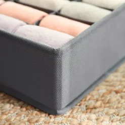 Förvaringslådor, Lådförvaringsset, 32x32x10 cm, Grå