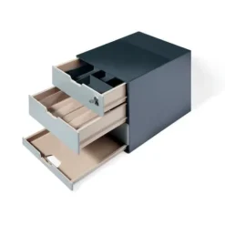 Förvaringsmodul - Slitstark - Antracitgrå - 4 lådor - Kaffeplats - Robust design