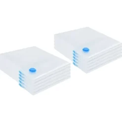 Förvaringspåsar 10 pcs Transparent och Blå 100 x 80 cm