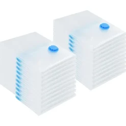 Förvaringspåsar 20 pcs Transparent och Blå 70 x 50 cm