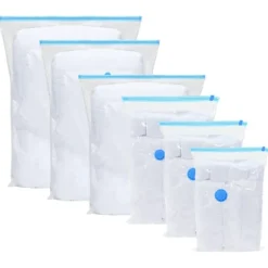 Förvaringspåsar 20 pcs Transparent och Blå 70 x 50 cm