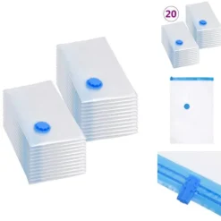 Förvaringspåsar för hemmet - Living Vakuumpåsar till kläder 80x60 cm 20 st