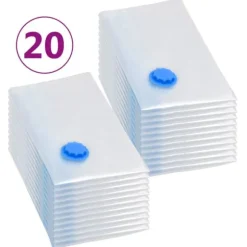 Förvaringspåsar för hemmet - Living Vakuumpåsar till kläder 80x60 cm 20 st