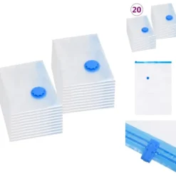 Förvaringspåsar för hemmet - Living Vakuumpåsar till kläder 120x70 cm 20 st