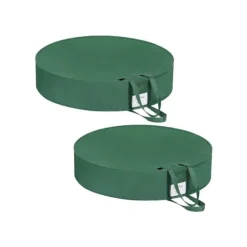 Förvaringspåsar set om 2 med handtag gröna