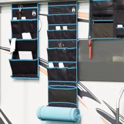 Förvaringspåse med lagring Svart och blå 125 x 48 cm oxford