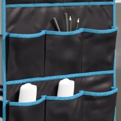 Förvaringspåse med lagring Svart och blå 125 x 48 cm oxford