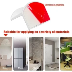 Förvaringsställ för basebollkepsar, väggmonterat hattställ, ingen borrning krävs (10 stycken, vit)