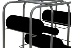 FURNLUX FLASKHÅLLARE FYRKANTIG GRÅ 40CM