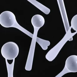 1g mätskedar mycket noggrann mjölkpulversked rundbottnad minisked för resor