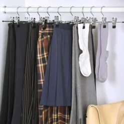 Galgar med klämmor 20-pack Kjolhängare halkfria