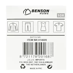 Galgar metall 10 st svart