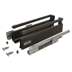 GAMET BOX2 låda, fyrkantig skena, medium, antracit, 300 mm