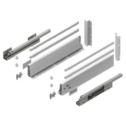 GAMET BOX2 låda, fyrkantig skena, hög, vit, 550 mm