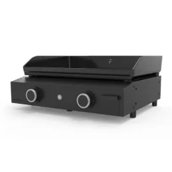 Gasplatta - Forge Adour - ORIGIN 60 - Svart stål - 2 brännare - 10 års garanti