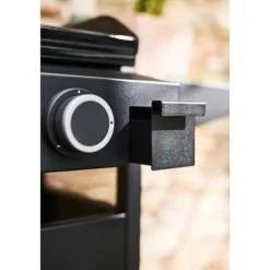 Gasplatta - Forge Adour - ORIGIN 60 - Svart stål - 2 brännare - 10 års garanti