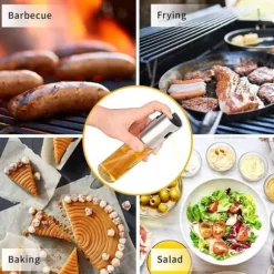 Generisk sprutmaskin, olivolja spruta, sprayflaska för olja Mångsidig glasspray olivolja flaska för matlagning， glas, bakning, rostning