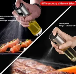 Generisk sprutmaskin, olivolja spruta, sprayflaska för olja Mångsidig glasspray olivolja flaska för matlagning， glas, bakning, rostning