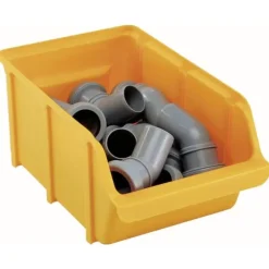 Genomskinlig lagerlåda Orange raaco 123679 1 st