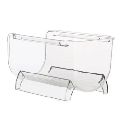 Genomskinliga Vinflaskhållare Stapelbara Plast Vinställ Hållare För Köksbänkskivor Skafferi Kylskåp