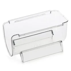 Genomskinliga Vinflaskhållare Stapelbara Plast Vinställ Hållare För Köksbänkskivor Skafferi Kylskåp