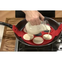 Äggform - Flippin Fantastic - Silikon - Röd - Non-stick - 130 g