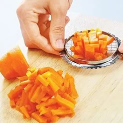 Ägghackare: Skivningsverktyg i rostfritt stål för hårdkokta ägg, frukt, ost, morötter och potatis