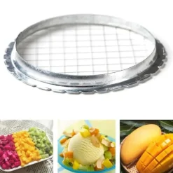 Ägghackare: Skivningsverktyg i rostfritt stål för hårdkokta ägg, frukt, ost, morötter och potatis