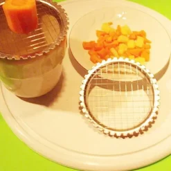 Ägghackare: Skivningsverktyg i rostfritt stål för hårdkokta ägg, frukt, ost, morötter och potatis