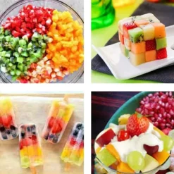 Ägghackare: Skivningsverktyg i rostfritt stål för hårdkokta ägg, frukt, ost, morötter och potatis