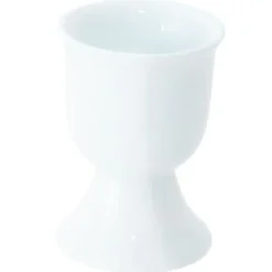 Ägghållare i vitt porslin