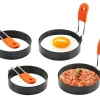Äggring / omelettform 4-pack rostfritt stål/silikon