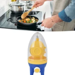 Ägguleblandare Manuell lätt bärbar handdragrep Golden Egg Maker Easy Egg Scrambler Shaker för matlagning