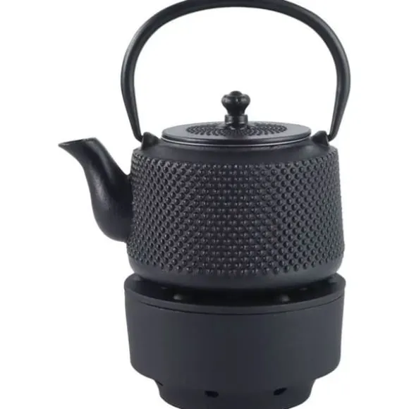 GJUTJÄRNKANNA 0,8L MED FILTER OCH VÄRMARE KINGHOFF KH-1847