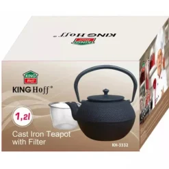 GJUTJÄRNSBRYGARE 1,2L MED FILTER KINGHOFF KH-3332