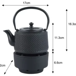 Gjutjärnstekanna med värmare 0,8L KINGHOFF KH-1847