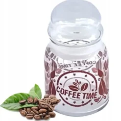 GLASBEHÅLLARE 290ML FÖR KAFFE HERMETISK KRUK MED LOCK FÖR KRYDDER