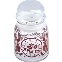 GLASBEHÅLLARE 290ML FÖR KAFFE HERMETISK KRUK MED LOCK FÖR KRYDDER