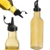 Glasflaska för olivolja, vinäger, kryddor med olivolja och vinäger dispenser 0,26L