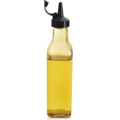 Glasflaska för olivolja, vinäger, kryddor med olivolja och vinäger dispenser 0,26L