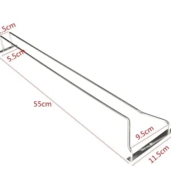 Glashållare - TEMPSA - 55cm - Rostfritt stål - Vinställ - Modern design