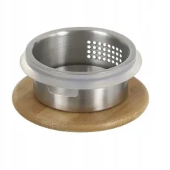 Glaskanna för drycker med bambulock Wilmax 1,9L