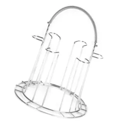 Glaskoppshållare i rostfritt stål för festförvaring och dränering