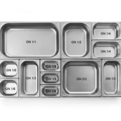 GN 1/2 stålbehållare Kök Linjehöjd 20 mm - Hendi 806302