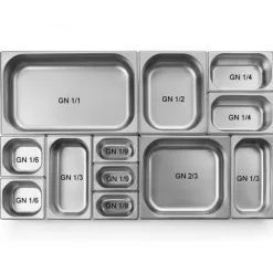 GN-behållare 1/3 höjd 150 mm, rostfritt stål - Hendi 800447