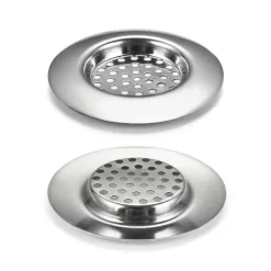 Golvbrunnsfilter i rostfritt stål, hårfångare för diskho (4-pack) Model 2