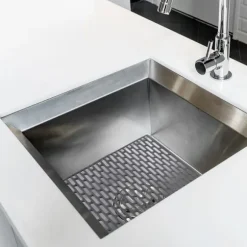 Grå gummimatta för diskho 33x28 cm