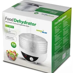 GreenBlue svamp-, grönsaks- och frukttork, 250W effekt, mycket tyst, 5 såll, GB195