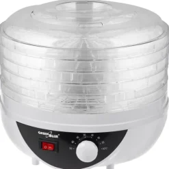 GreenBlue svamp-, grönsaks- och frukttork, 250W effekt, mycket tyst, 5 såll, GB195