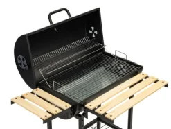 Grill med lock och värmeställ - inklusive termostat - 104x68x94 cm